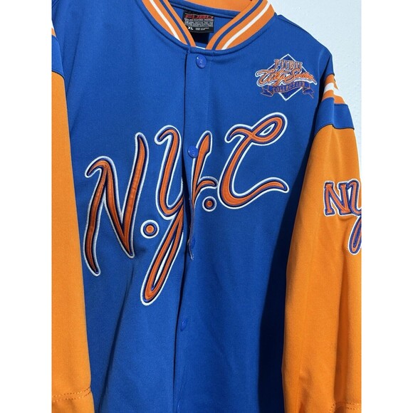 Vintage FUBU City Series Collection NYC METS KNICKS Long Sleeve Stitched Jersey - Picture 4 of 15